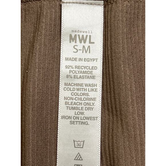 Madewell MWL Seamless 7/8 Ribbed High Waisted Leggings, size small-medium, NF342 - Picture 3 of 9